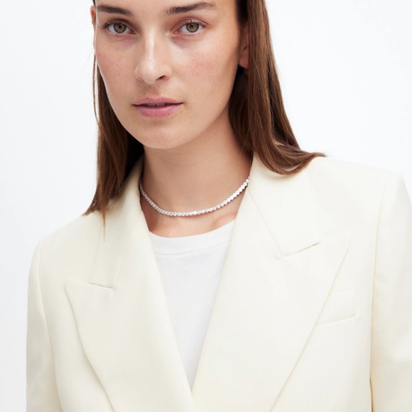 New MADEWELL Size 00 Tuxedo Blazer in Winter White NT118 - Picture 4 of 7